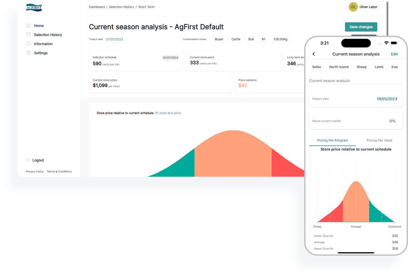 longterm feature mockup with web app and mobile app image